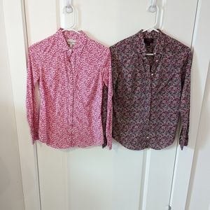J Crew liberty shirts lot of four